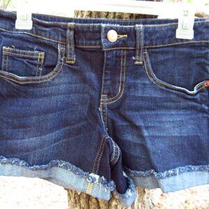 Mossimo Short shorts Size 9 Junior dark wash cuffs Low rise